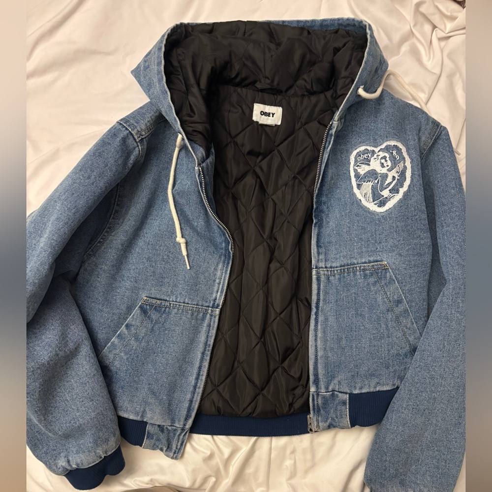 Obey Black Quilted Outerwear